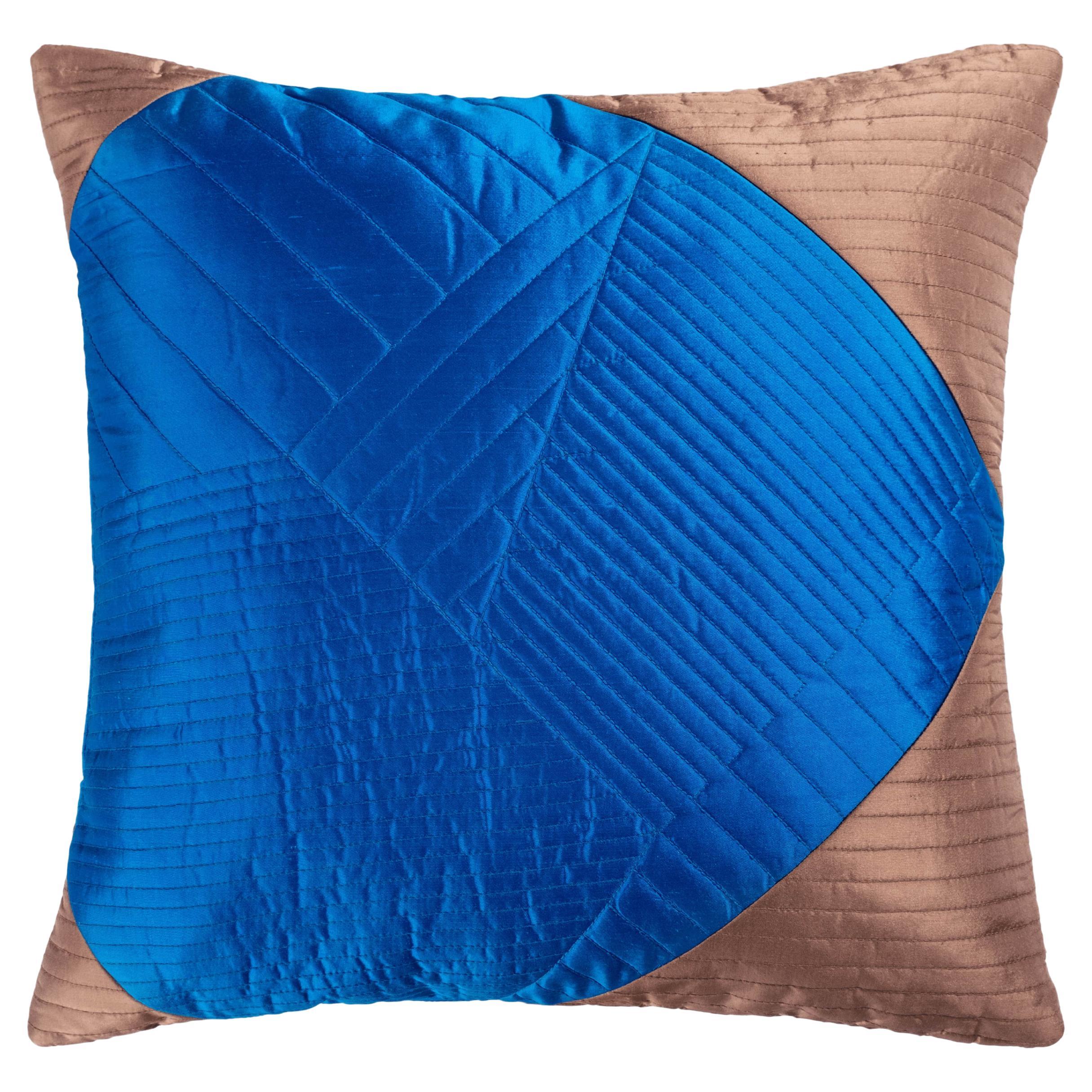 SCOPIO  Hexagone by Christian Haas, Handcrafted Silk Cushion For Sale