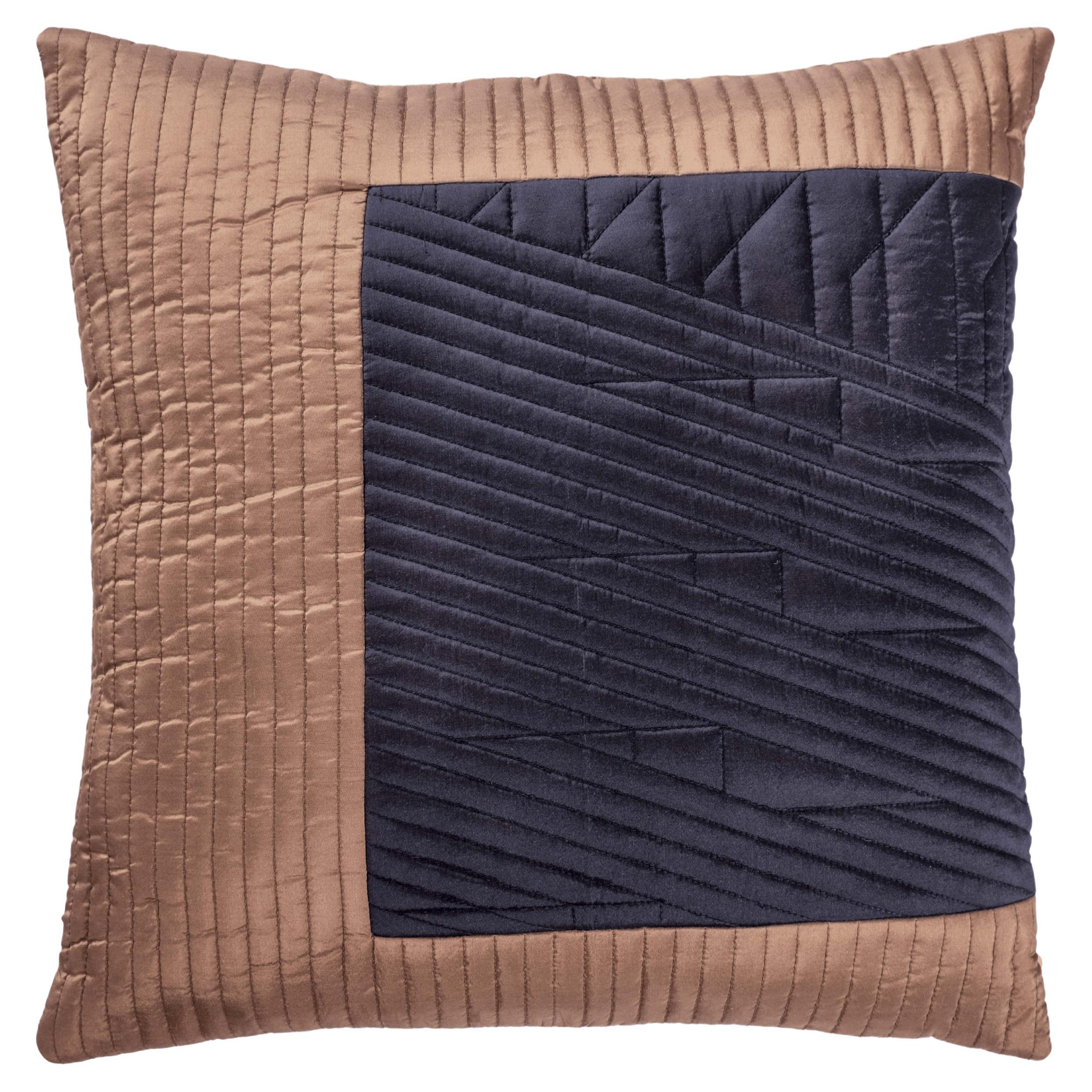 SCOPIO Square by Christian Haas, Handcrafted Silk Cushion For Sale