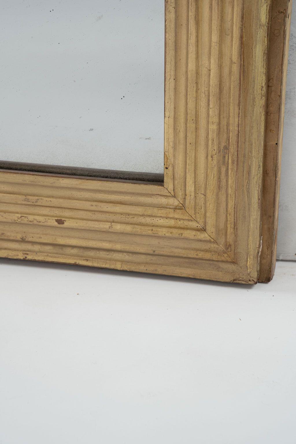 Square French Fluted Giltwood Mirror 5