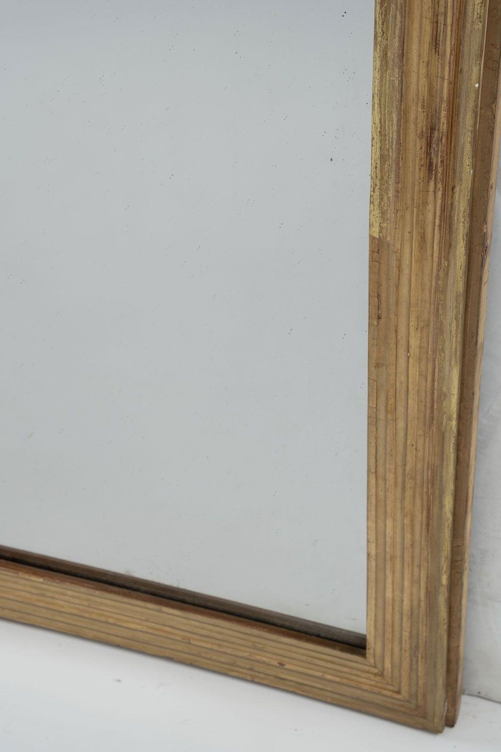 Square French Fluted Giltwood Mirror 6