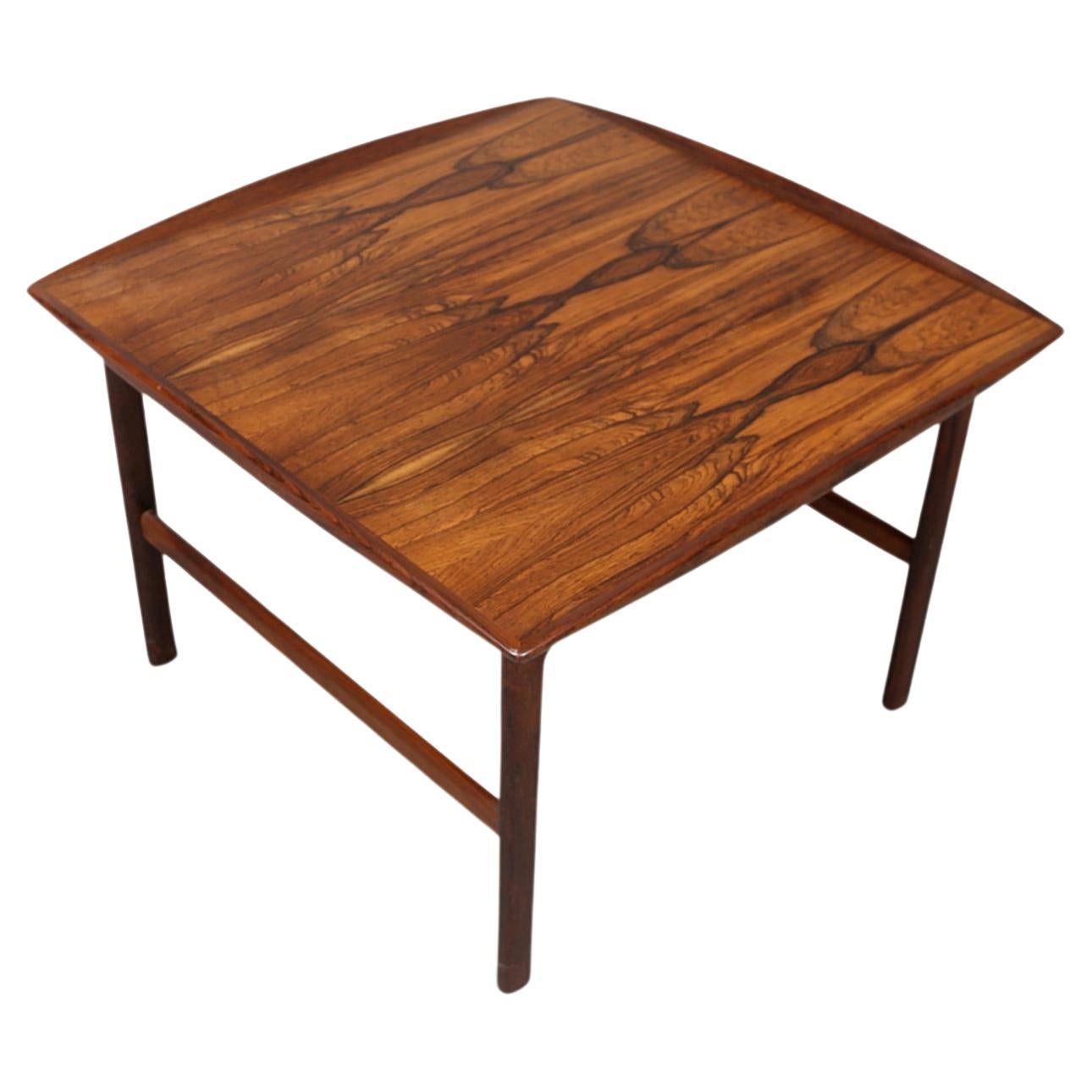 Square "Frisco" Coffee Table in Rosewood by Folke Ohlsson For Sale