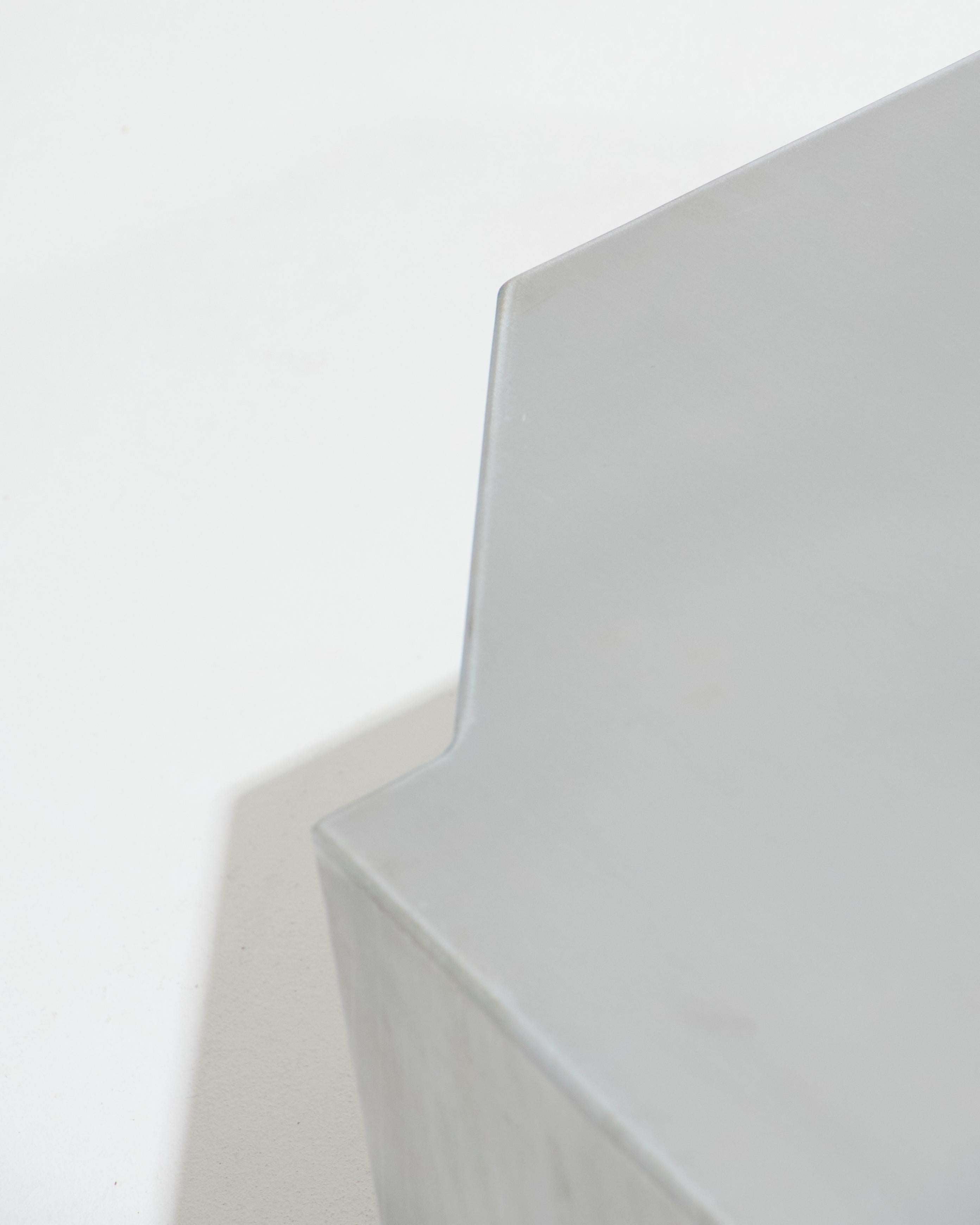 Mesa de centro cuadrada Funki Lounge de aluminio cepillado en Nuevo estado para la venta en PARIS, FR