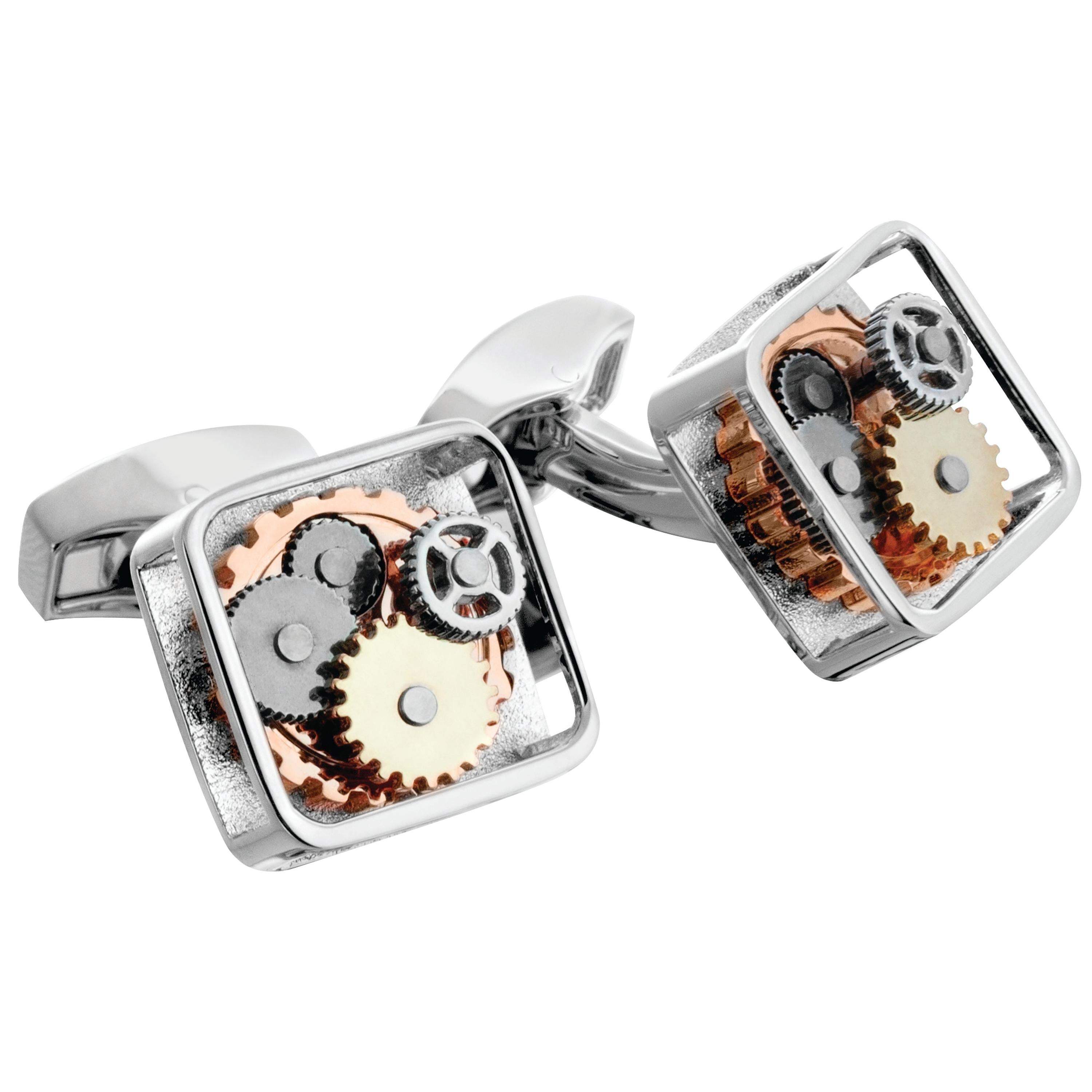 Square Gear Cufflinks For Sale