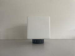 Square Glass and Metal Flush Mount Ceiling Light by Stilux, 1960s, Italy