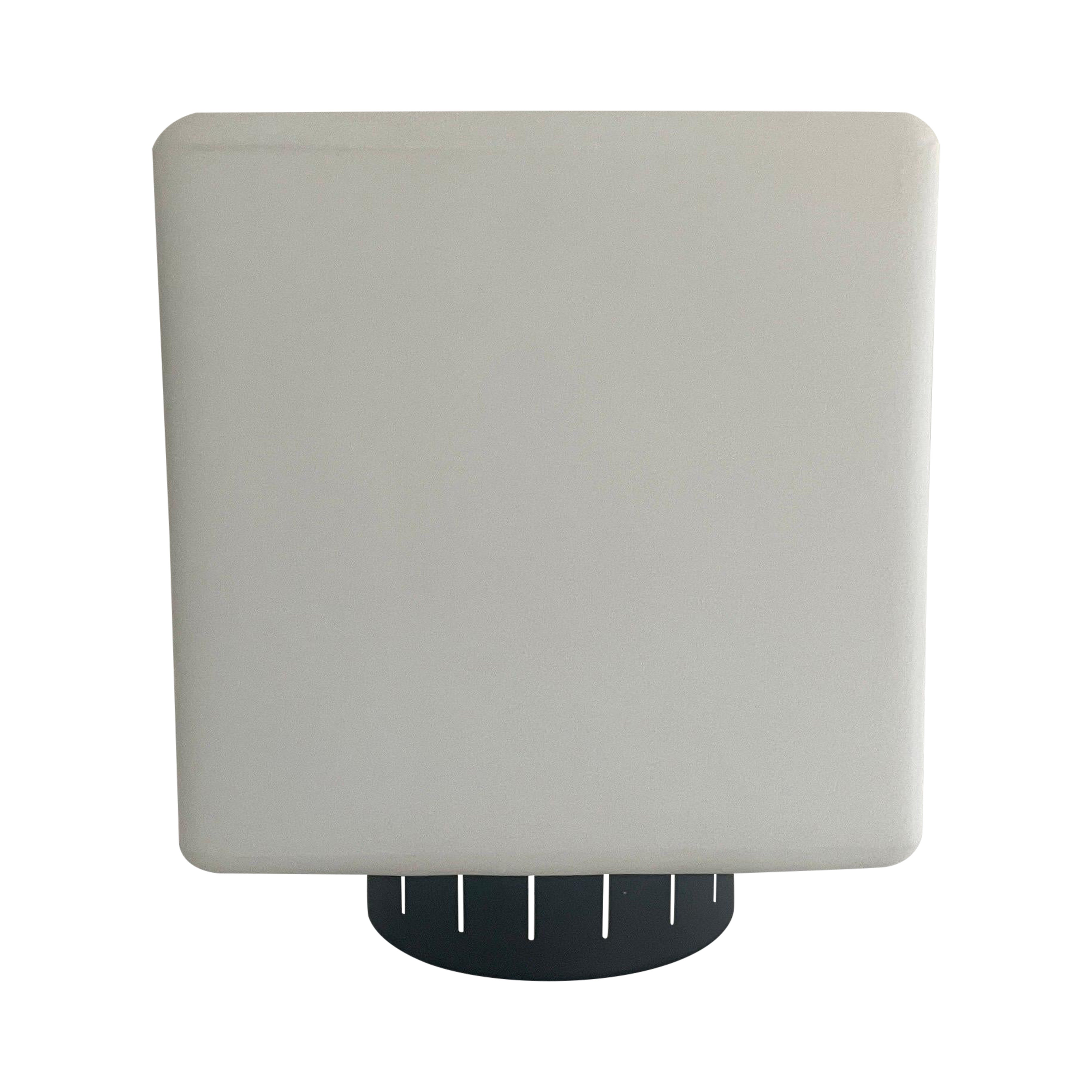 Plafoniera quadrata in vetro e metallo di Stilux, anni 
60, Italia in vendita