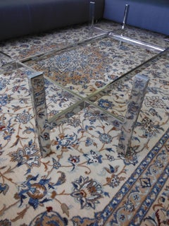 Steel and Glass Coffee Table
