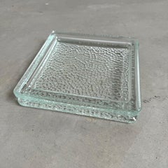 Square Glass Ashtray by NEVADA, 1950s France