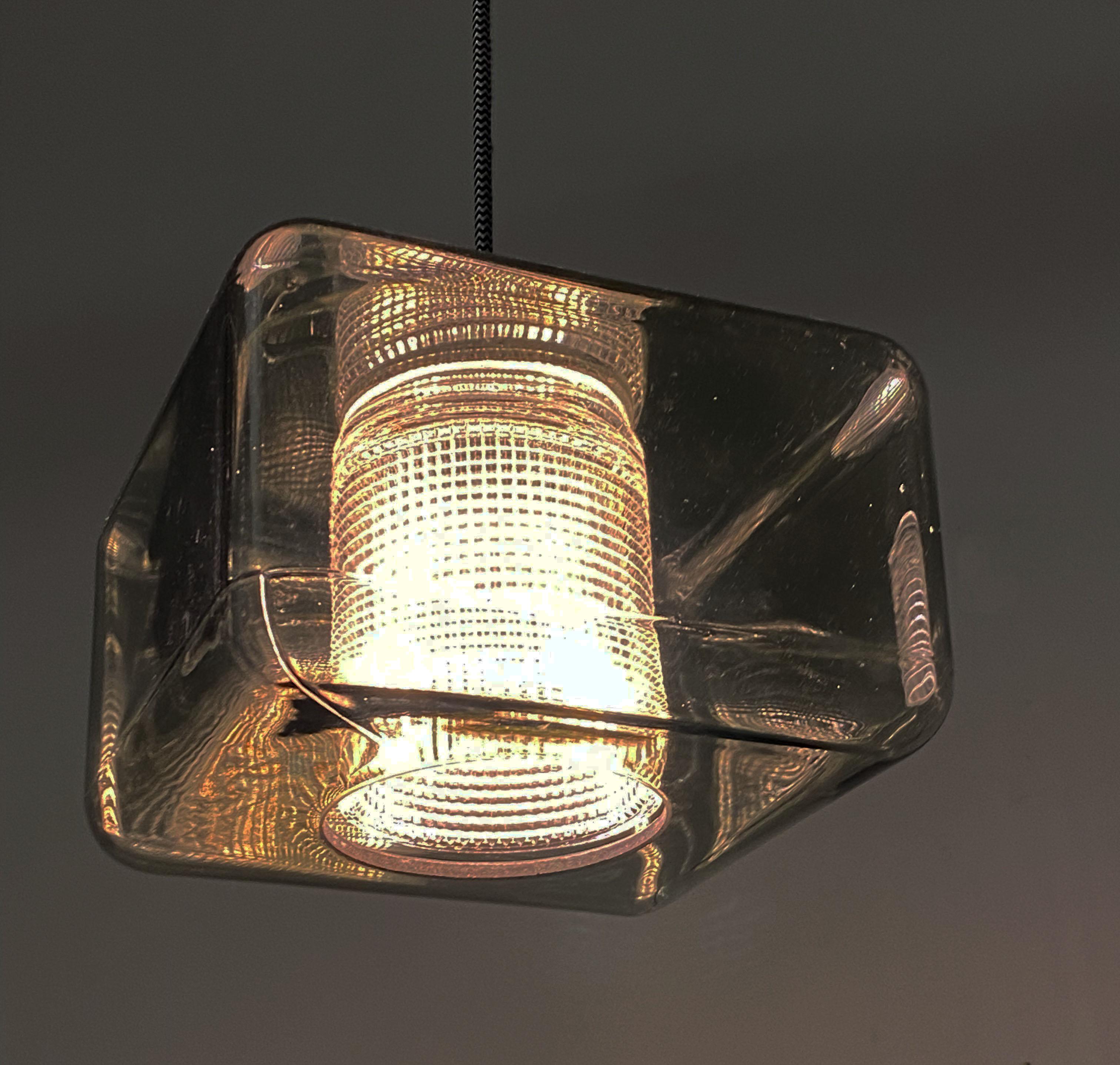Ciondolo quadrato in vetro di Carl Fagerlund per Orrefors Glassworks in vendita 10