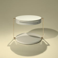 Square Gold Contemporary and Customizable Table by Luísa Peixoto