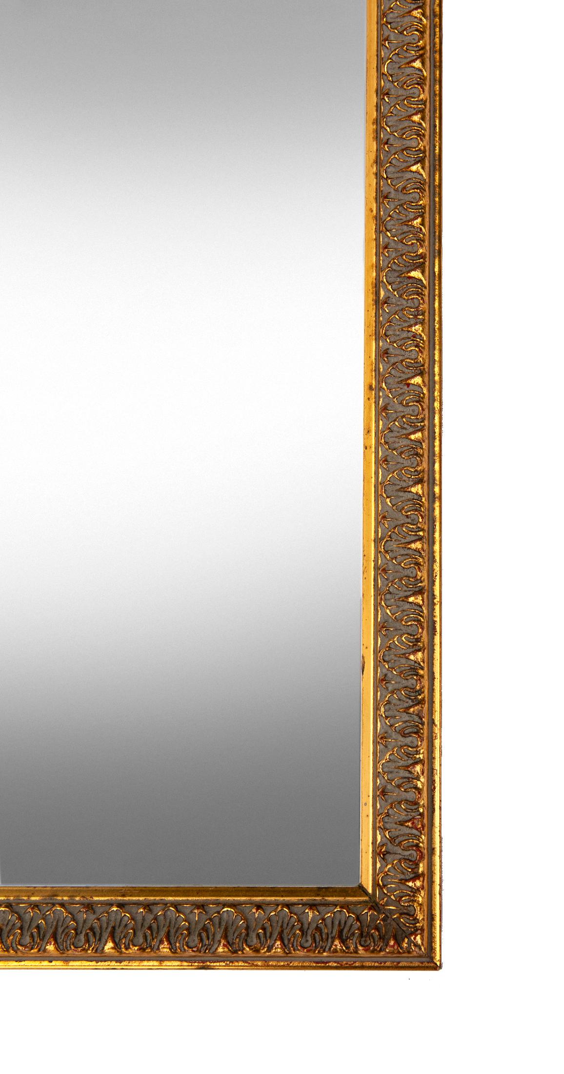 Square Gold Wall Mirror For Sale 2
