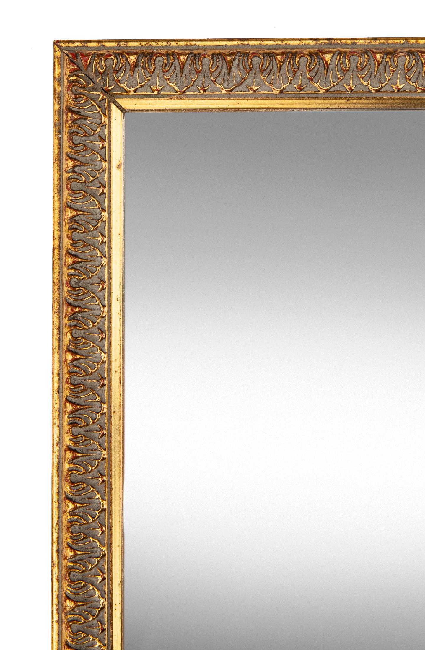 Square Gold Wall Mirror For Sale 4
