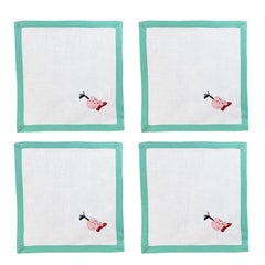 Tovaglia quadrata Greene & Greene & Greene e tovaglioli in tessuto, set di 4 pezzi