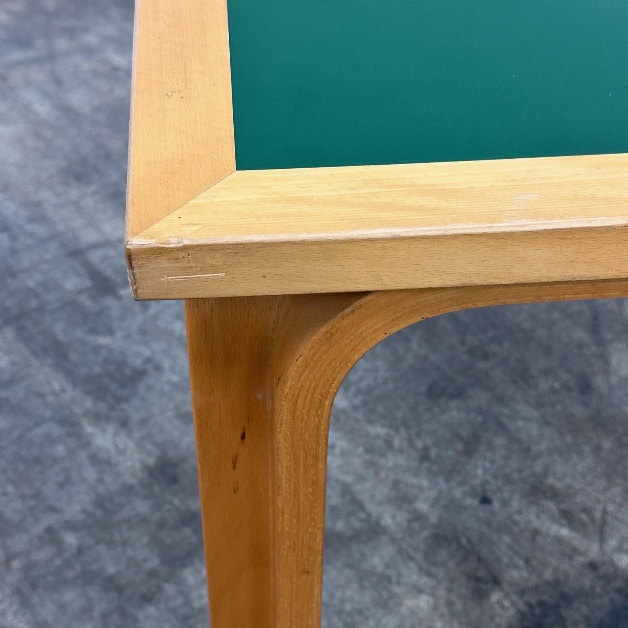 Danish Square Green Table by Rud Thygesen and Johnny Sørensen for Magnus Olesen For Sale