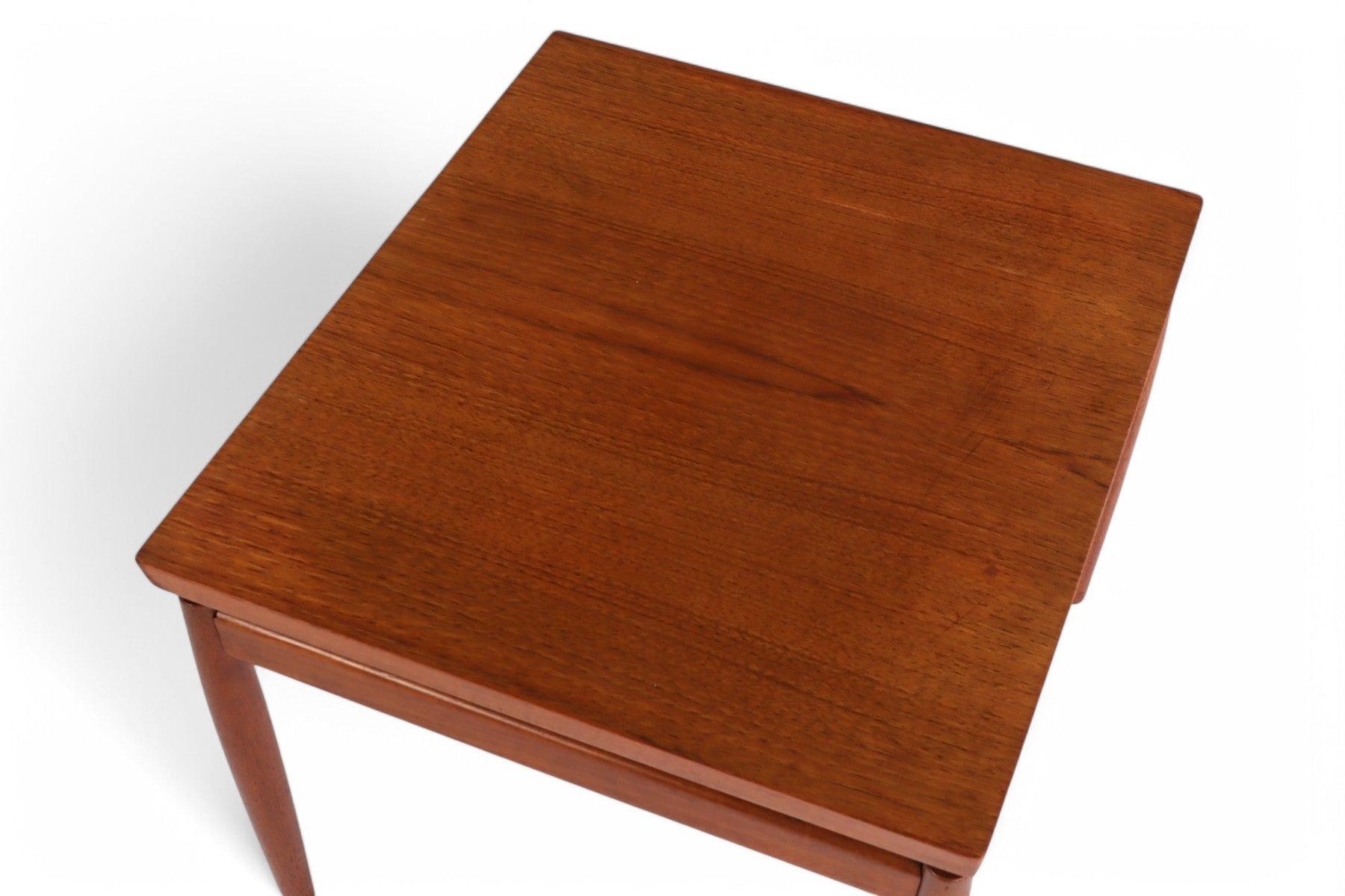 Danish Square Grete Jalk Coffee / Side Table in Teak For Sale