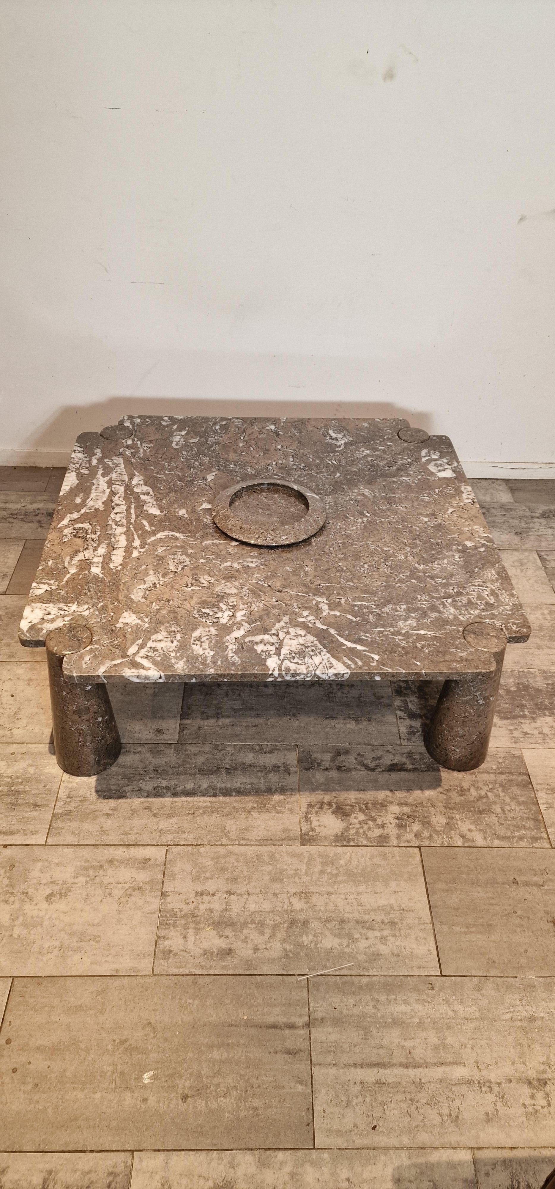 Table basse carrée et forme d'échelle Angelo Mangiarotti en vente 7