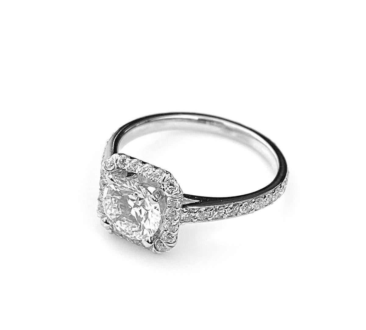 square halo engagement rings