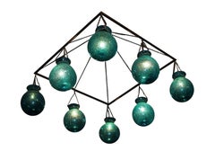 Square Hand Blown Egyptian Chandelier