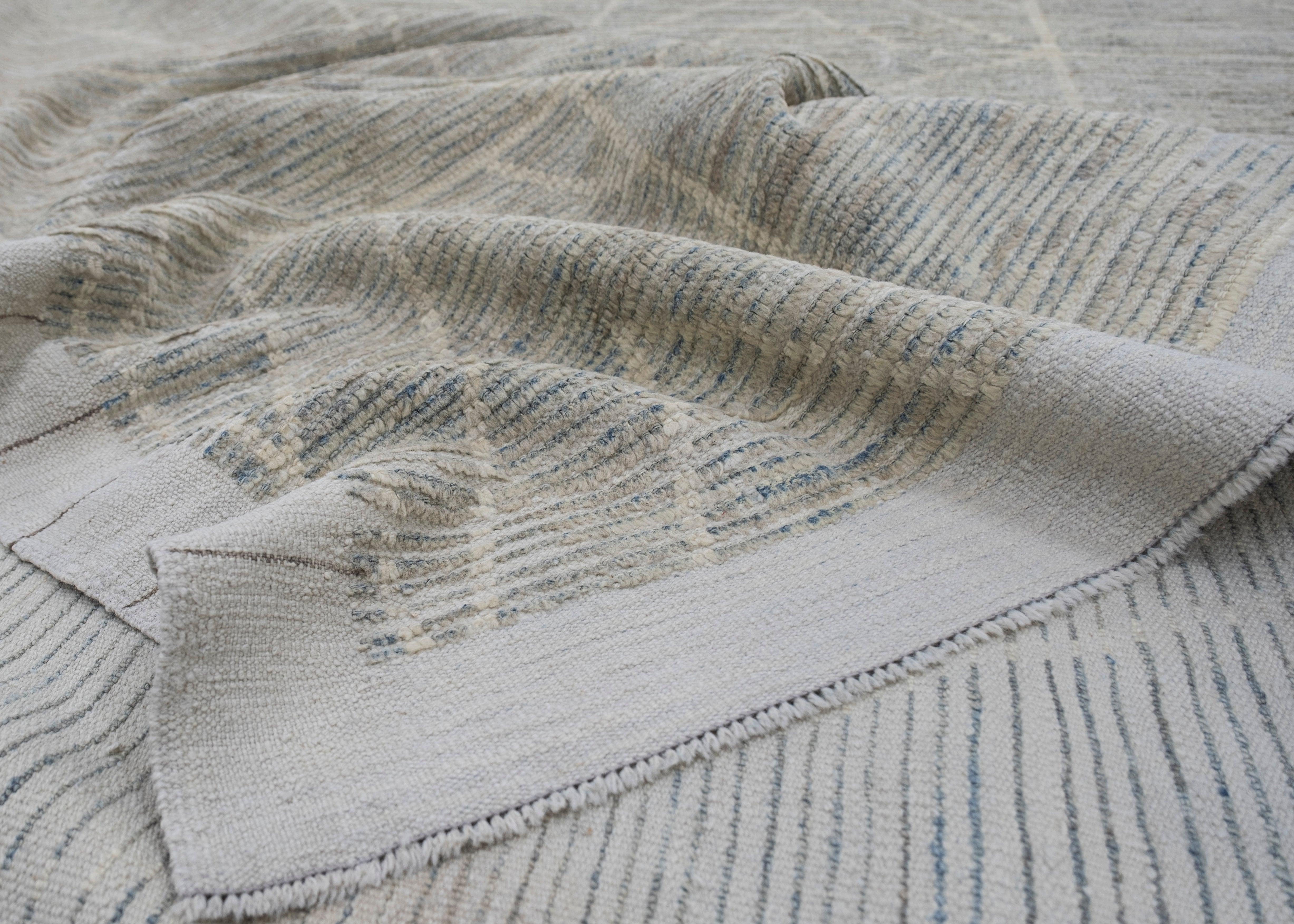 Oushak Rug Oriental Hand Knotted Turkish Tutu Rug 11'7