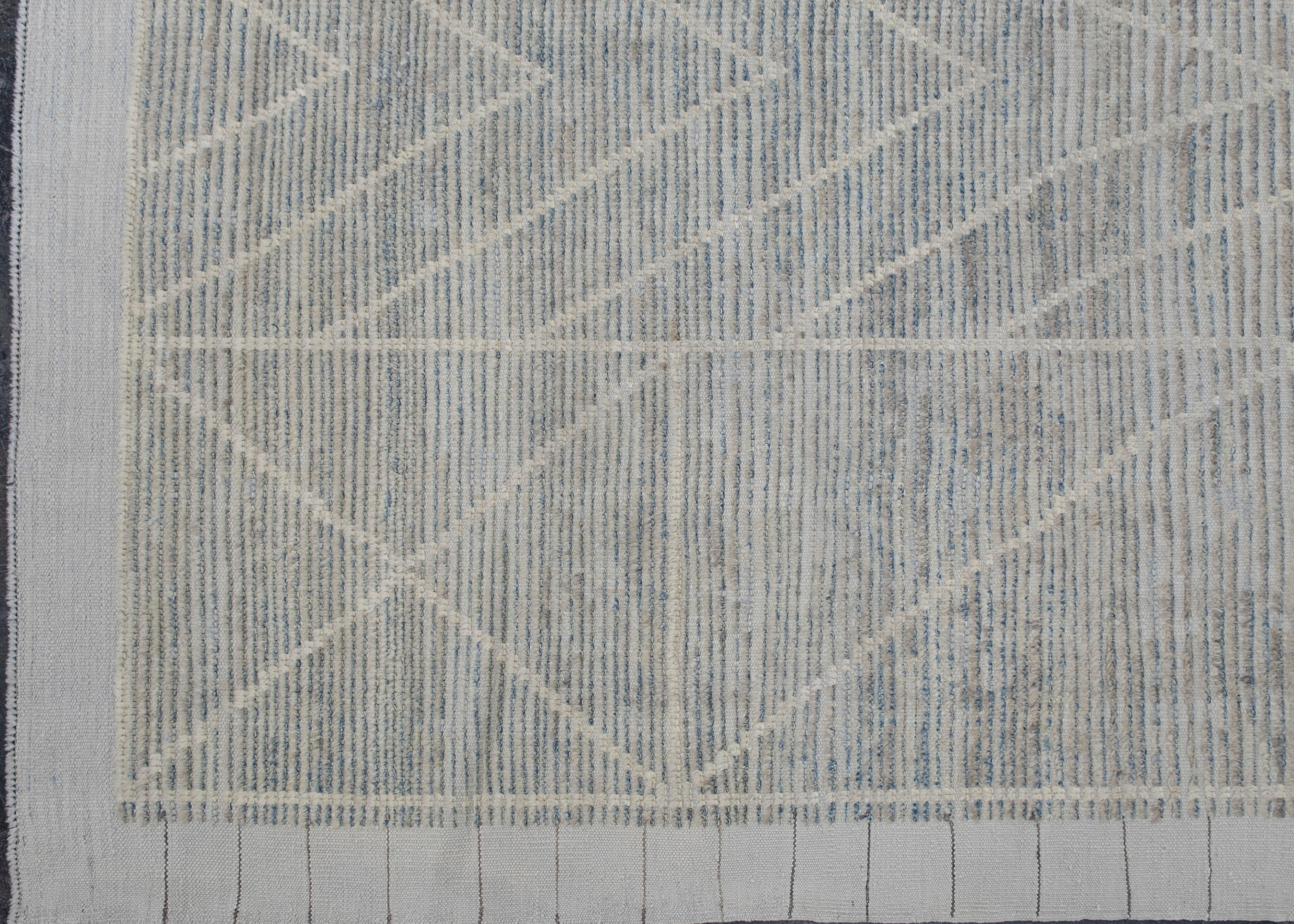 Quadratischer handgeknüpfter türkischer Tulu-Teppich 11'7