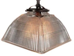 Square Holophane Domes - Matching Pair