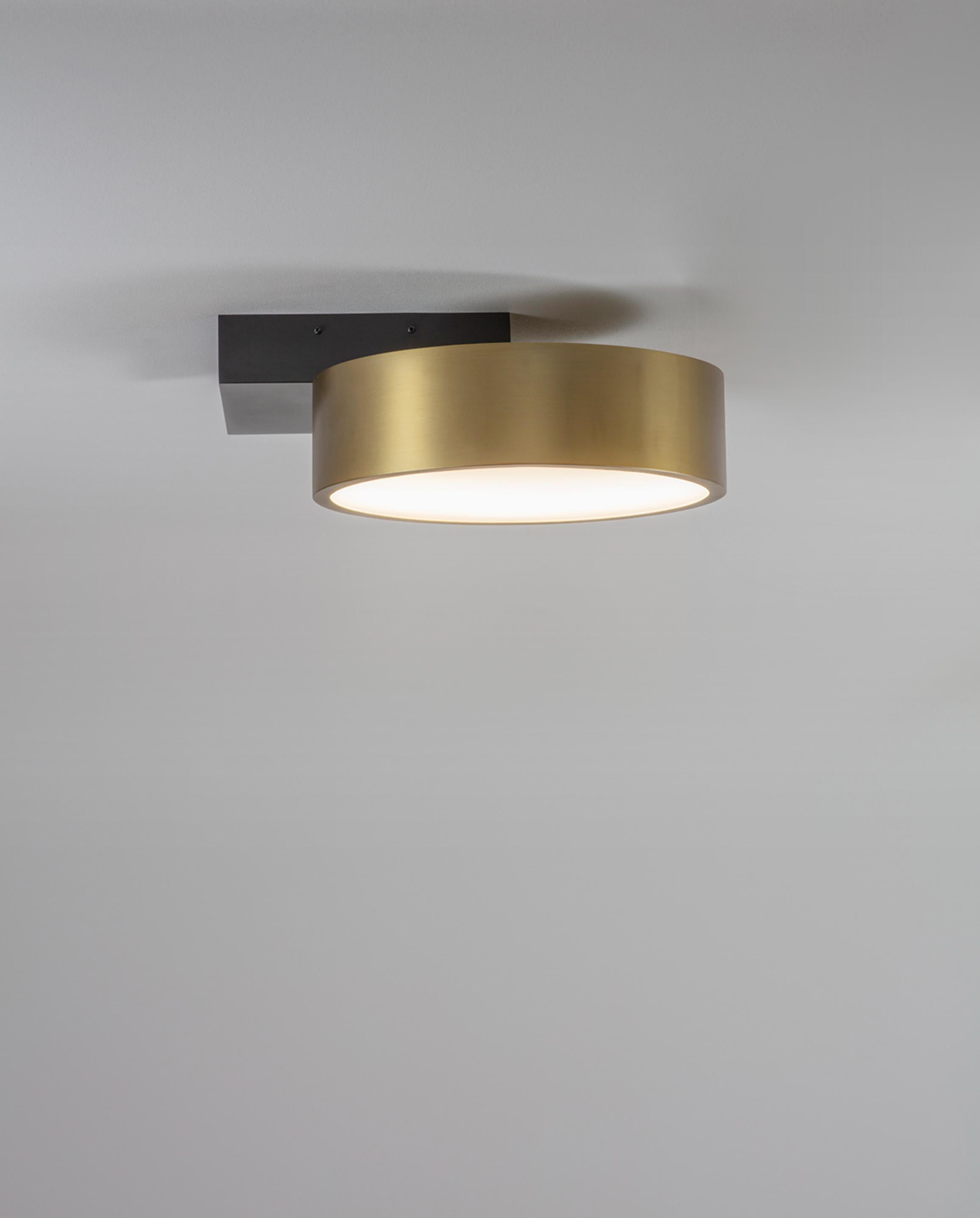 British Square in Circle Ceiling Light by Square in Circle For Sale