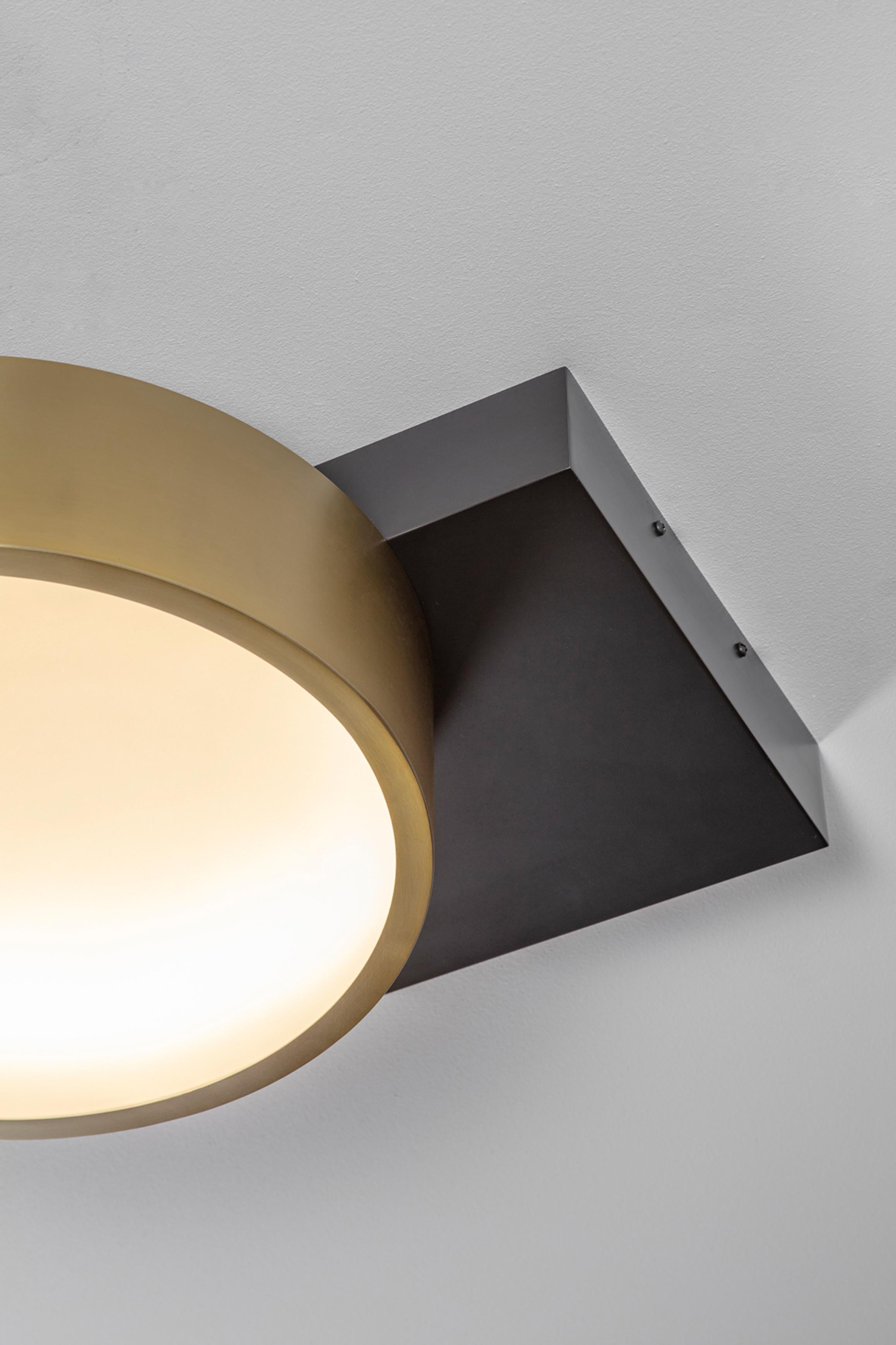 Contemporary Square in Circle Ceiling Light by Square in Circle For Sale