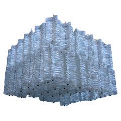 Lampadario quadrato italiano Mod-century Venini 1960 Minimal Modern Design