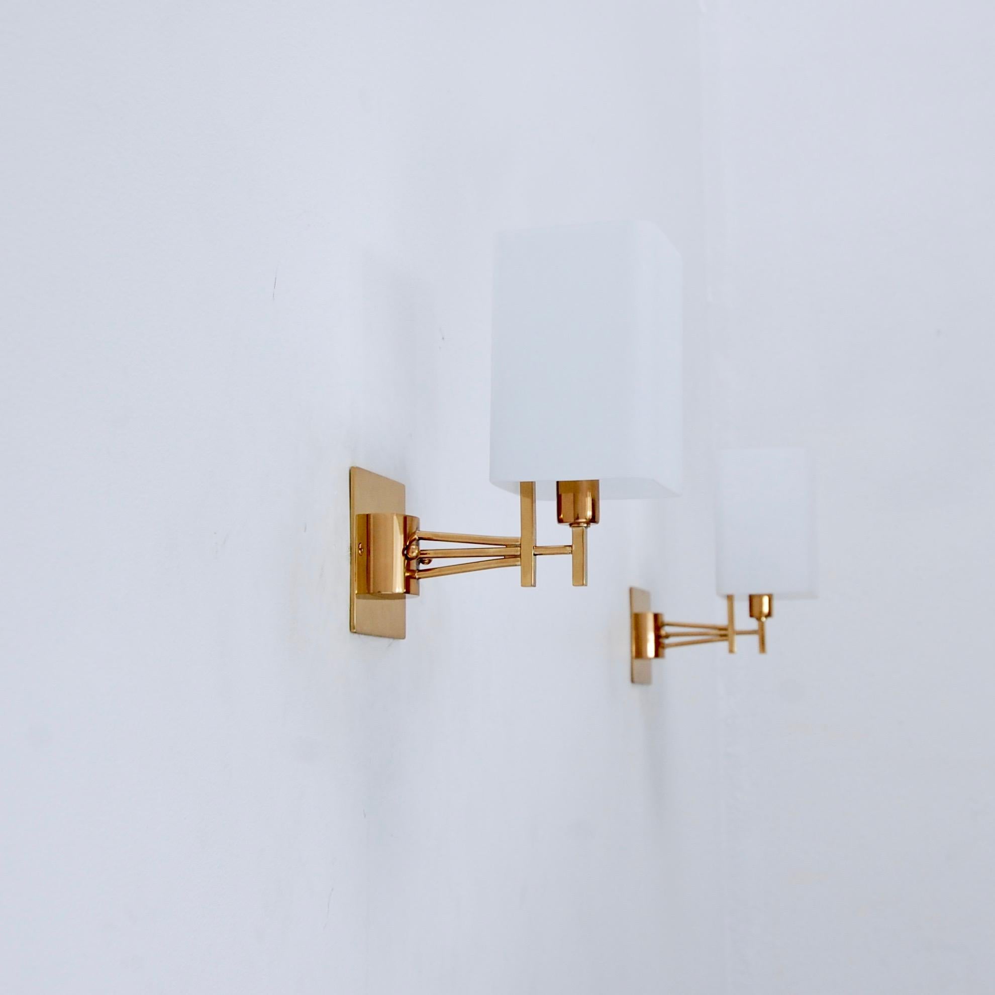 Brass Square Italian Sconces