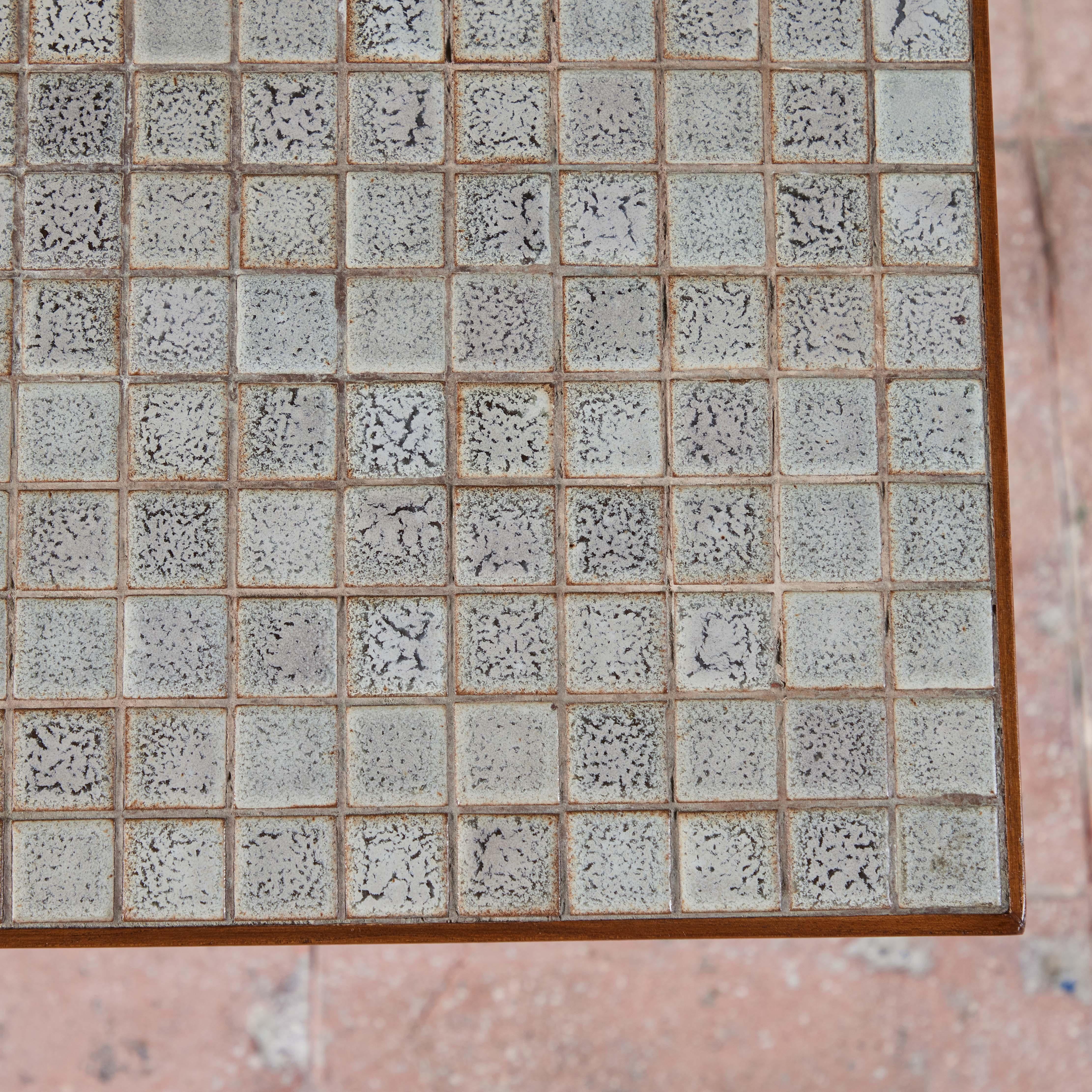 Square Lane Mosaic Tile Side Table 1
