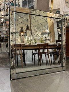 Square Large Venetian Mirror 1920-40s France
