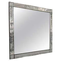 Square Large Venetian Mirror 1920-40s France