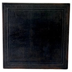 Square Leather Table Top in the Style of Angel Pazmino