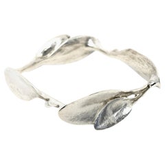Square Leaves Bracelet in Sterling Silver by Kirsten Muenster Jewelry