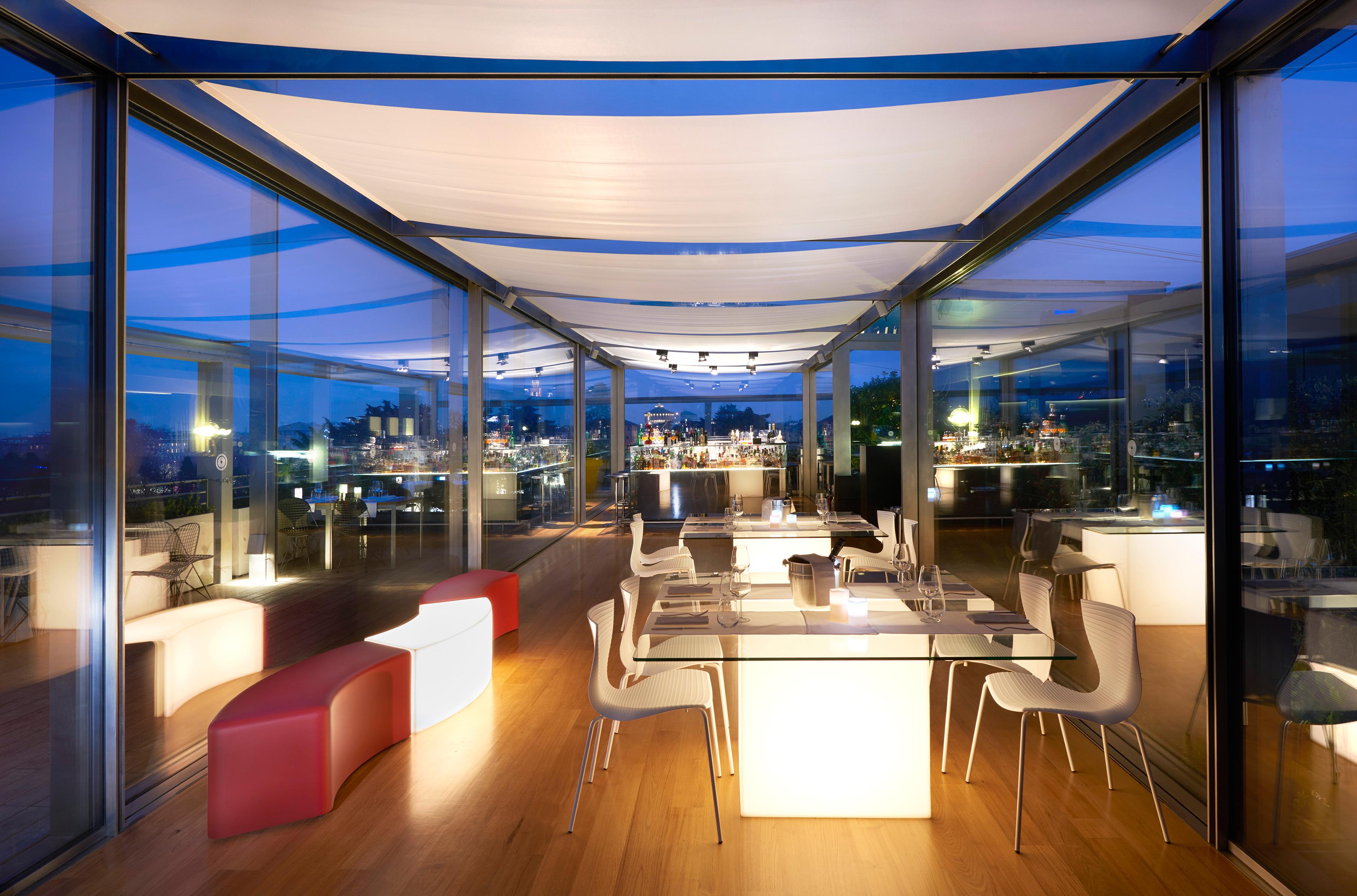 Post-Modern Square Lighted Table by SLIDE Studio For Sale