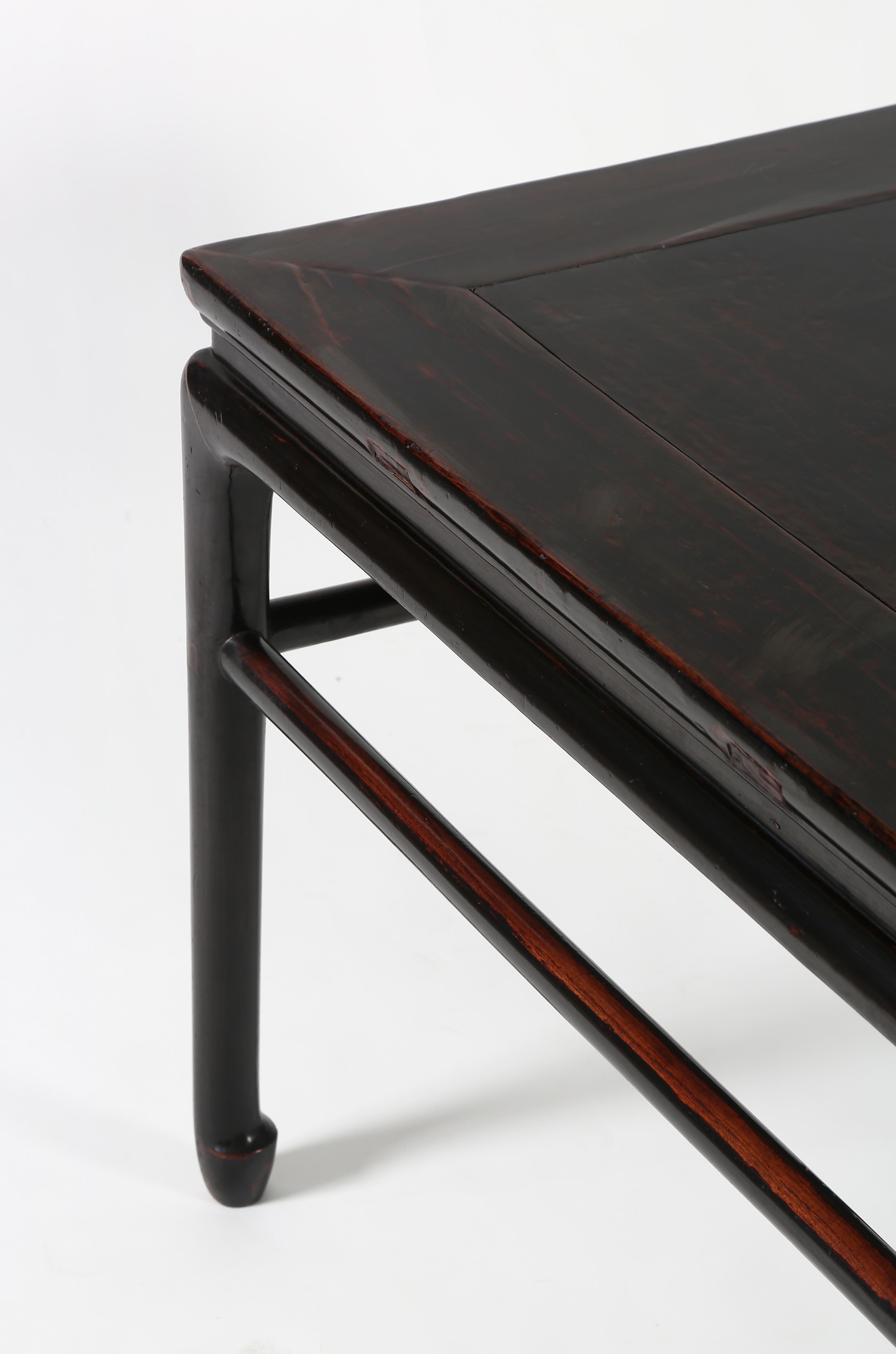 Hand-Crafted Square Low Table For Sale