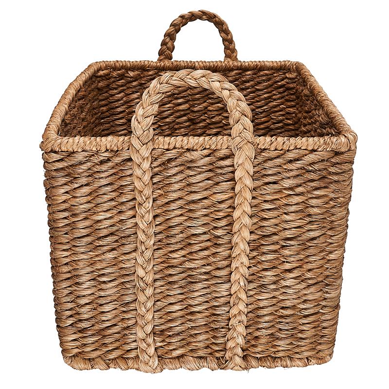 Strikingly textural, our Square Lubid Natural Abaca Basket beautifully combines a simple square form with sturdy durability. Handwoven in the Philippines out of abaca, a tree fiber that’s tough yet surprisingly soft to the touch, this basket’s
