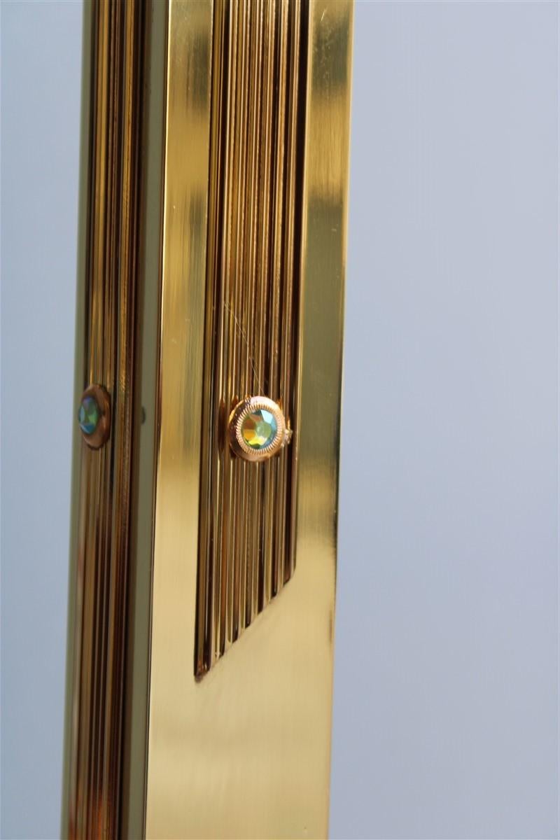 Quadratische Luxus-Kerzenleuchter Italienisches Design 1960er Jahre Massiv Messing Brutalist Gold (Mitte des 20. Jahrhunderts) im Angebot