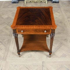 Square Mahogany End Table
