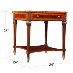 Square Mahogany End Table