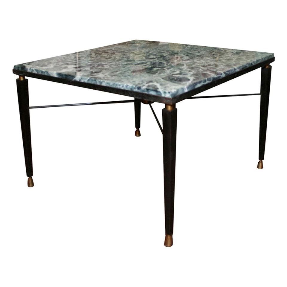 Mesa de centro cuadrada de mármol