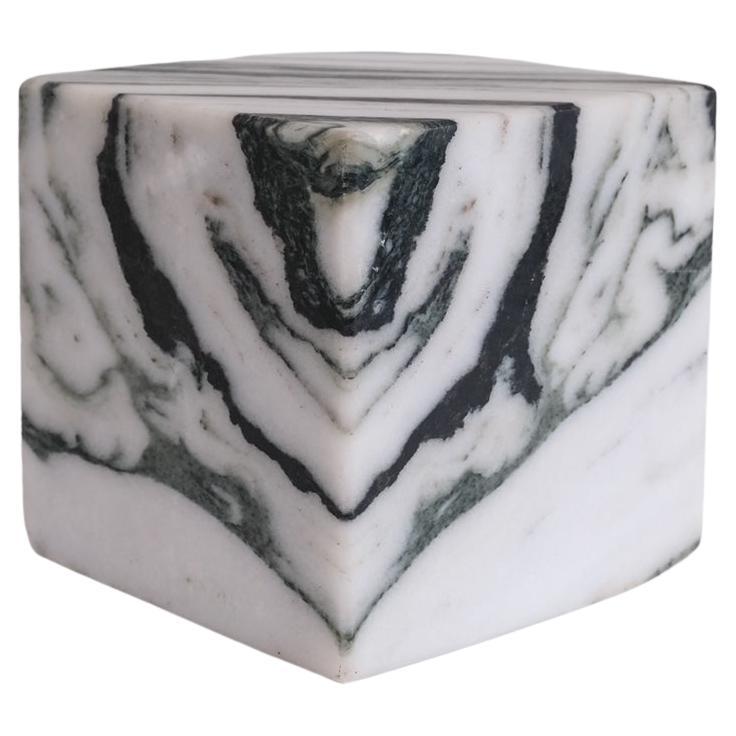 Curio/Objet de bureau italien carré en marbre en vente