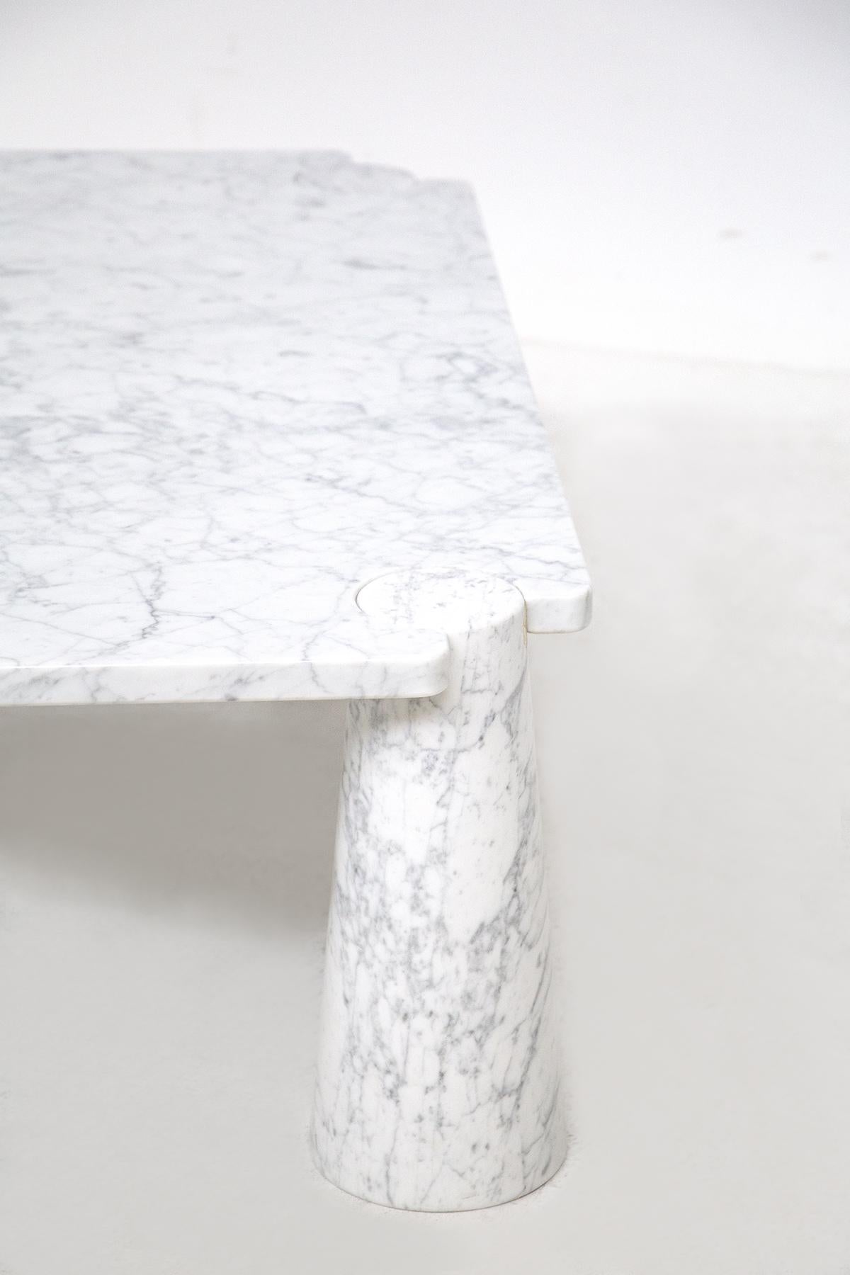 Mid-Century Modern Square Marble Side Table by Angelo Mangiarotti for Skipper