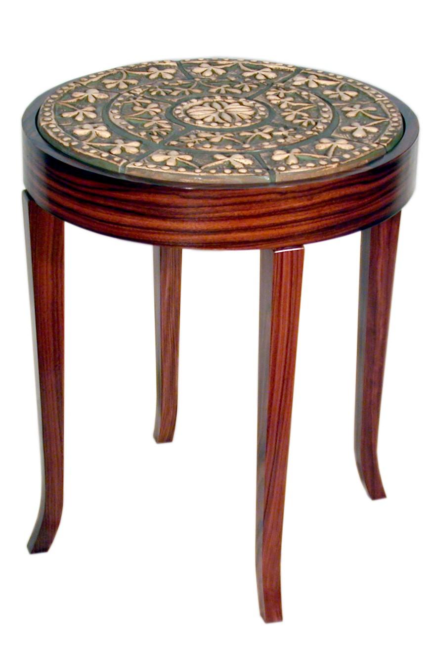 American Craftsman Square Medallion Table Collection by Gregory Clark Collection For Sale