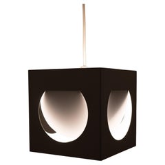 Quadratische Metall-Hängeleuchte von Shogo Suzuki für Orno, Finnland 1960er Jahre