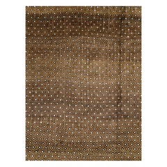 Square Mid-20th Century Handmade Turkish Anatolian Room Size Carpet