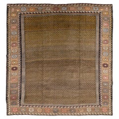 Square Mid-20th Century Handmade Turkish Anatolian Room Size Carpet