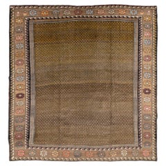 Square Mid-20th Century Handmade Turkish Anatolian Room Size Carpet