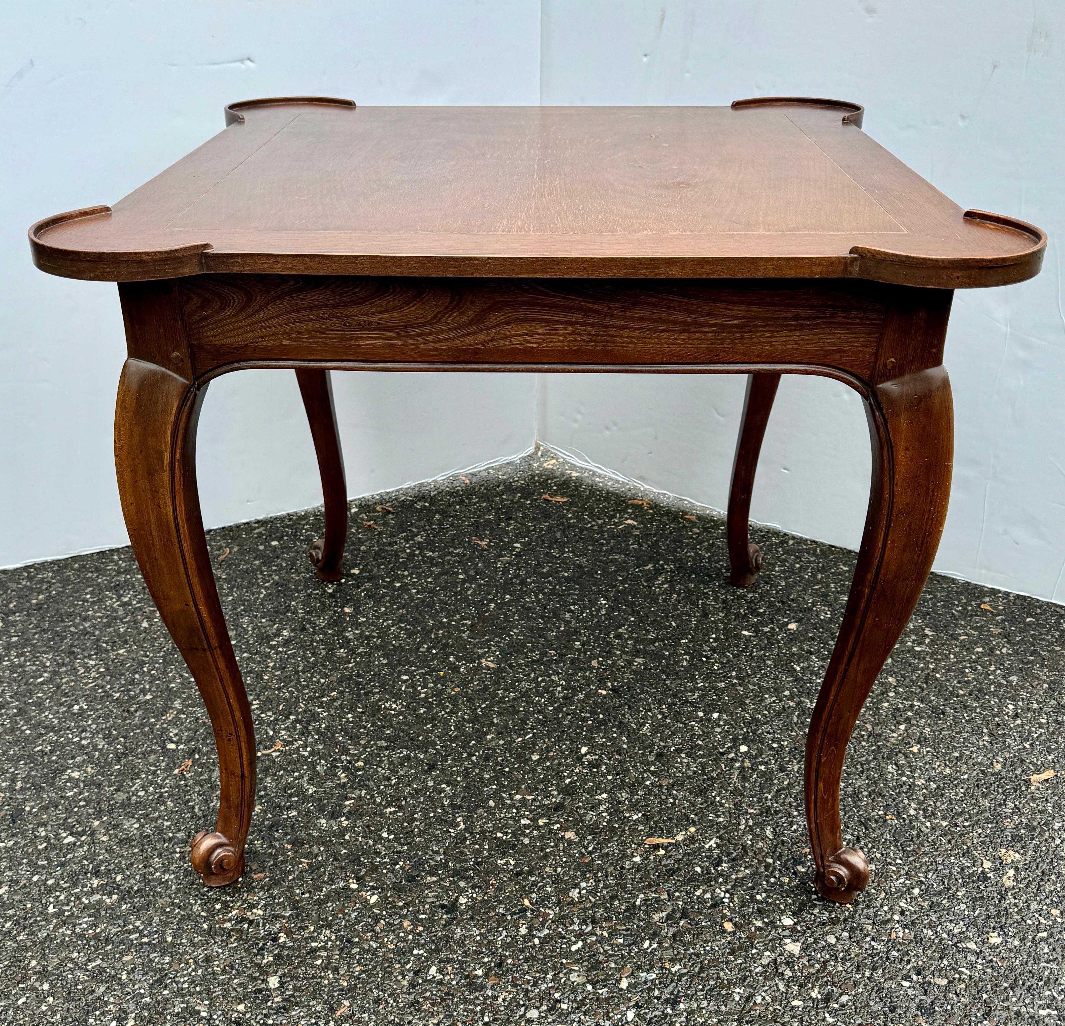 Square Mid-Century Baker Game or Small Dining Table, 1960’s  For Sale 3