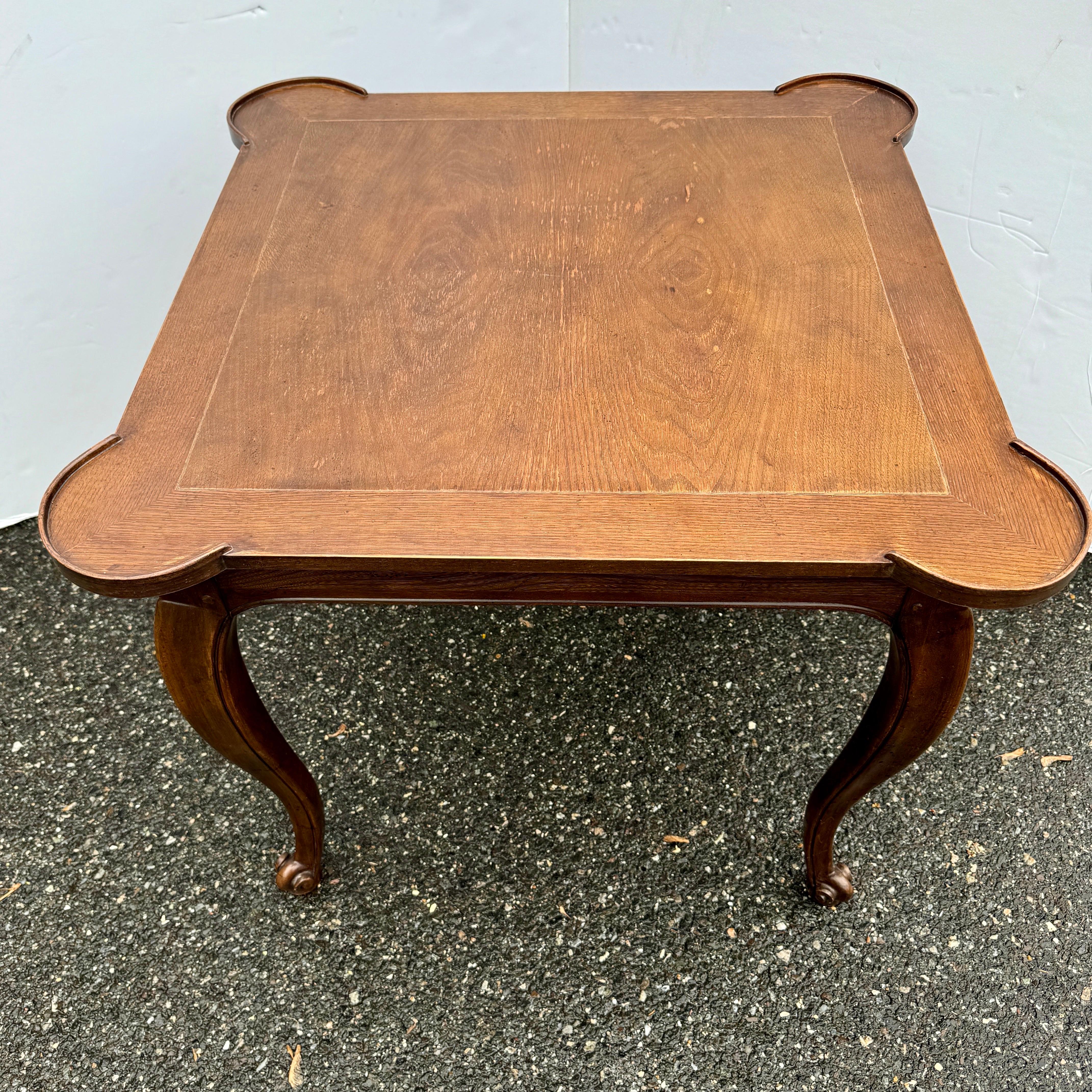 Square Mid-Century Baker Game or Small Dining Table, 1960’s  For Sale 4