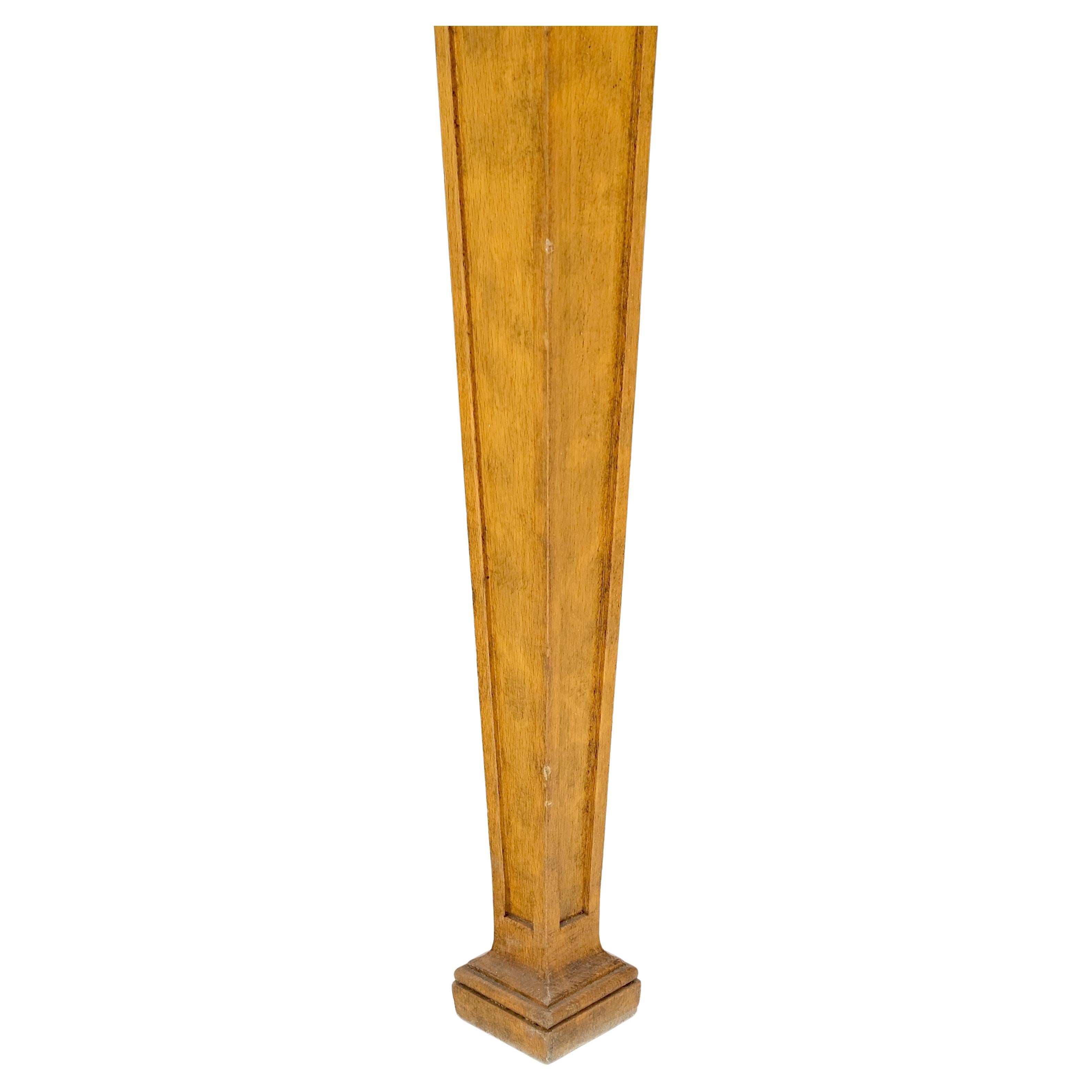 Square Mid-Century Modern Burl Wood Top Side End Table Stand Stunning Pattern 1
